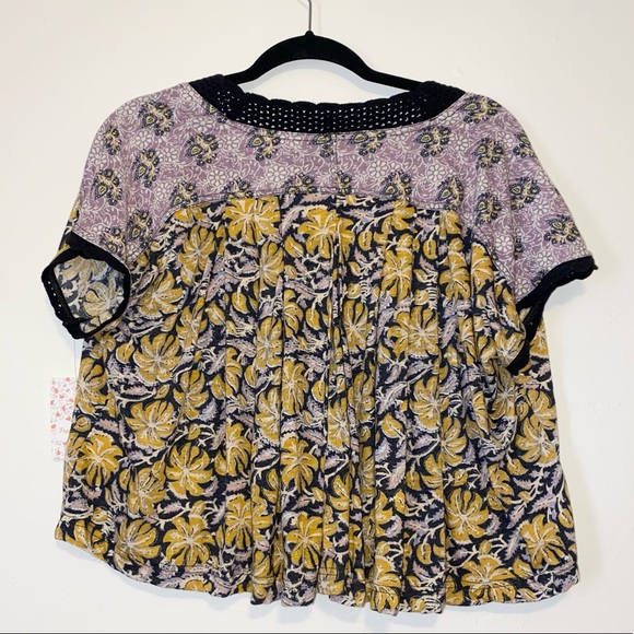 Free People leilani Shirt Black Combo - Picture 3 of 6